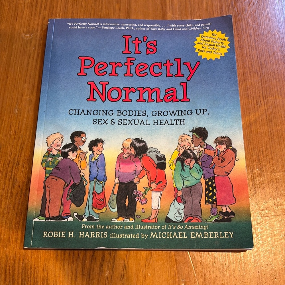 *Banned Book* Sex Ed Puberty IT'S PERFECTLY NORMAL Growing Up Boys Girls Teens